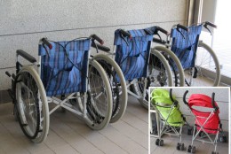 車いすやベビーカー